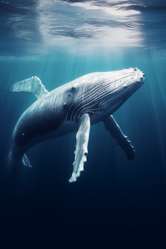 海洋中的鲸鱼摄影图4