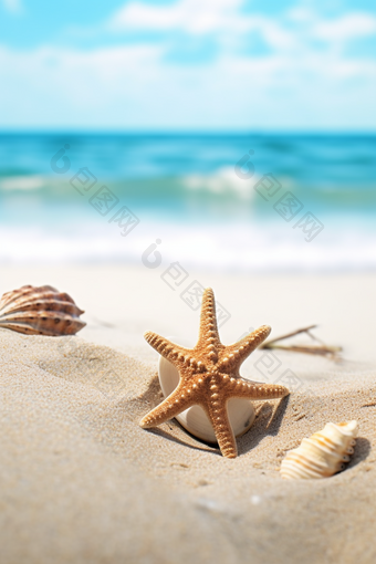 沙滩上的<strong>海星</strong>沙滩上的海洋<strong>生物</strong>海滩生态系统