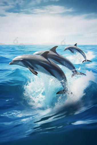海洋中的海豚<strong>生物</strong>生态