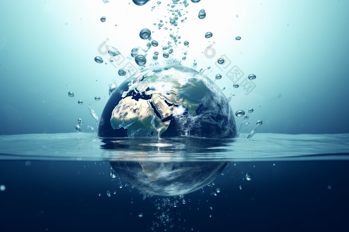 地球水资源概念图水资源可持续利用全球水供应