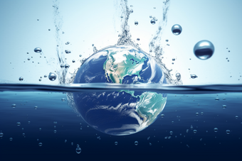 地球水资源概念<strong>图</strong>水资源可持续利用节水意识