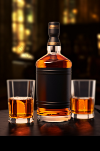 威士忌产品酒瓶广告宣传