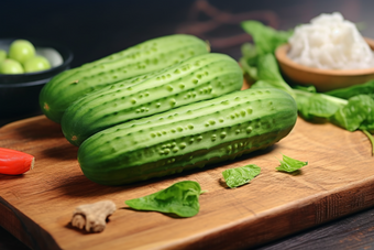 黄瓜特写绿色食品健康食品