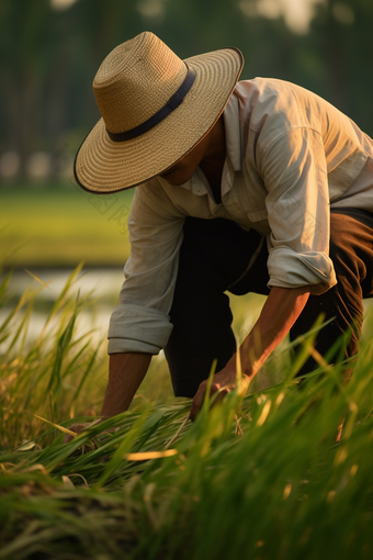 <strong>水稻</strong>播种禾本科植物