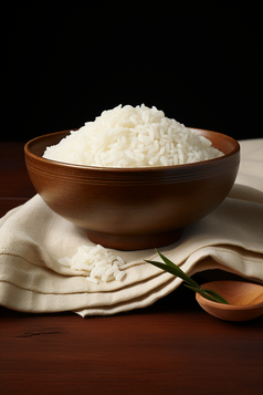 水稻制成大米摄影图13