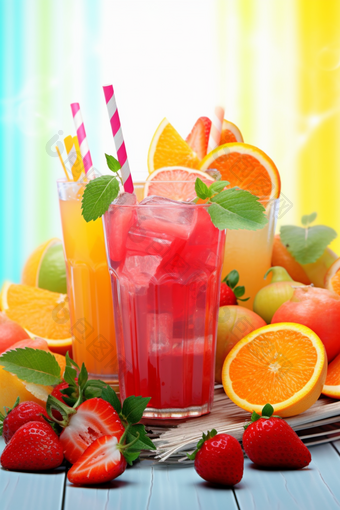 <strong>草莓汁</strong>水果饮料清新饮料