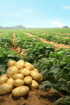 土豆种植场景摄影图9