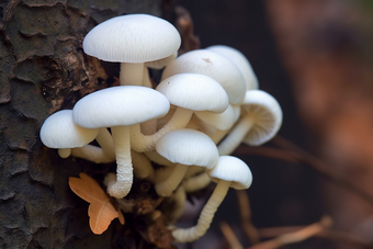 <strong>白</strong>蘑菇种植场景美味佳肴摄影图