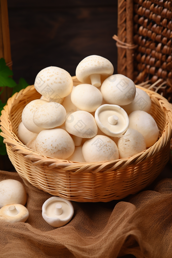 美食菜单白蘑菇商业摄影摄影图
