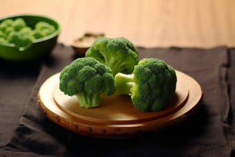 西兰花美食烹饪商业摄影图