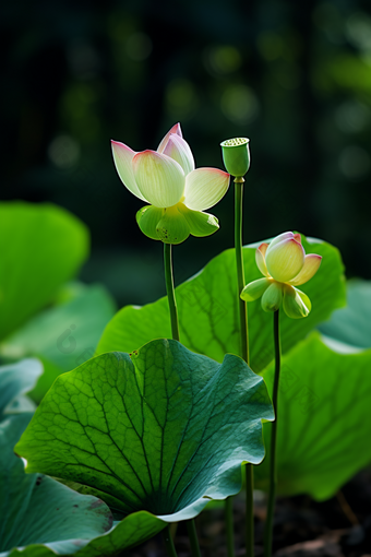 莲蓬水生<strong>植物</strong>摄影图