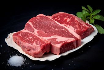 采购肉类市场切猪肉卖猪肉加工摄影图