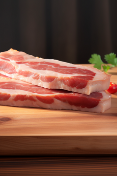餐饮超市菜场采购肉类市场猪肉美食摄影图