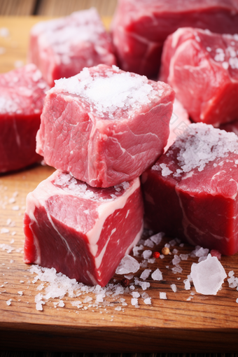 菜场采购肉类市场冷冻猪肉美食摄影图