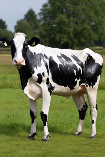 荷斯坦<strong>奶牛</strong>畜牧业摄影图