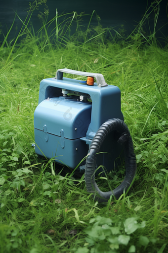 养殖场手提式自动化喷雾消毒机摄影图