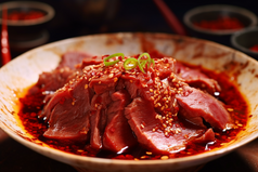 中国餐饮美食地方特色川菜夫妻肺片摄影图