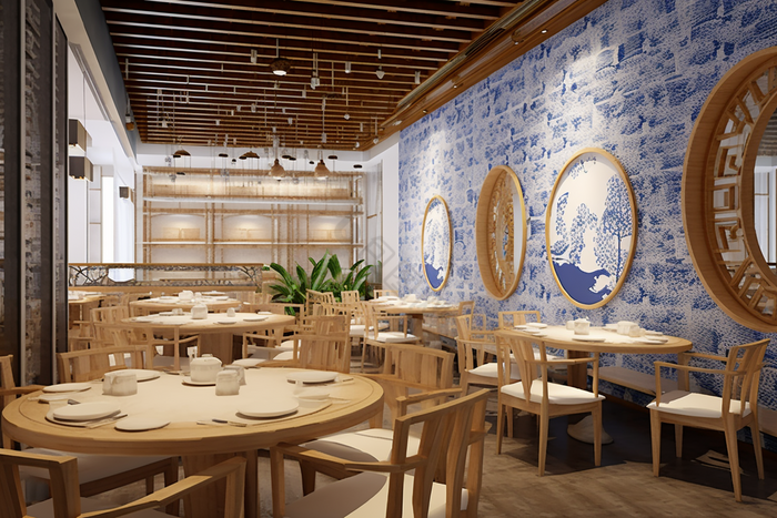 中国美食地方特色港式茶餐厅场景摄影图