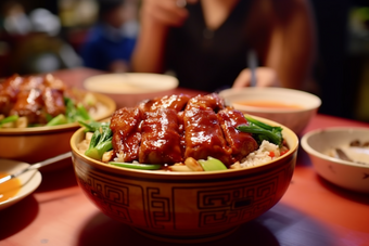 中国餐饮美食地方港式茶餐厅菜品摄影图