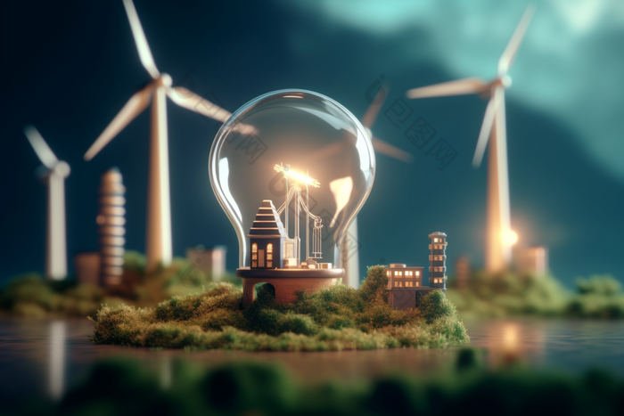 环保低碳节能能源绿色概念摄影图