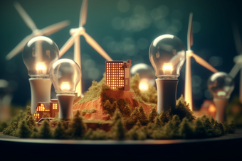 环保节能新能源绿色概念摄影图