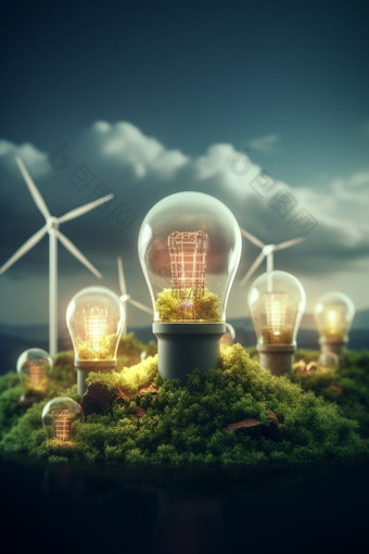节能新能源绿色概念摄影图