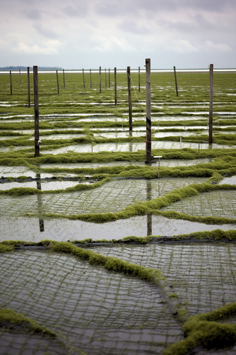 水产海藻类<strong>养殖</strong>海鲜餐饮生鲜河鲜紫菜海水<strong>养殖</strong>摄影图