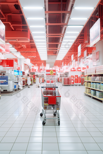 零售流水线超市零售商品促销电商购物消费经济摄影图