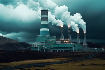 地热能发电厂清洁能源新能源环保环境摄影图