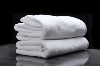 白色毛巾布草布料居家洗护商务住宿洗手间摄影图