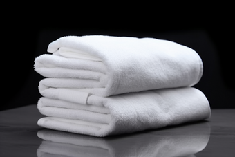 白色毛巾布草布料居家洗护用品宾馆旅店商务住宿洗手间摄影图