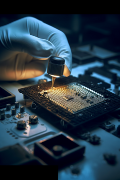 芯片制作研究核心电子元件半导体产业