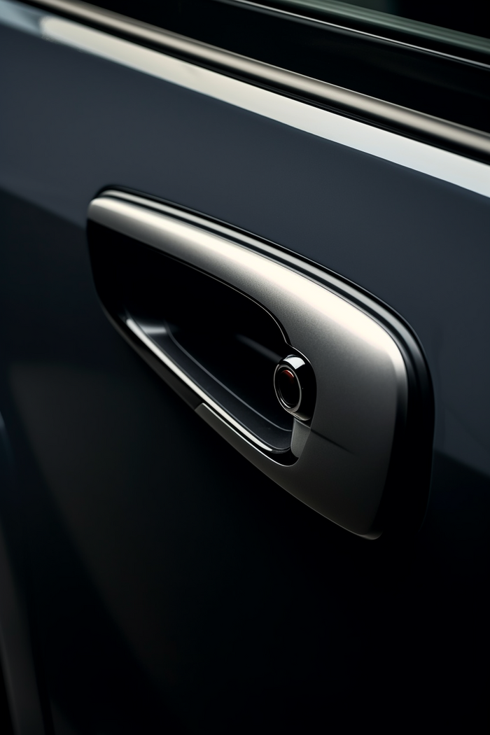 摄影图时尚车门把手