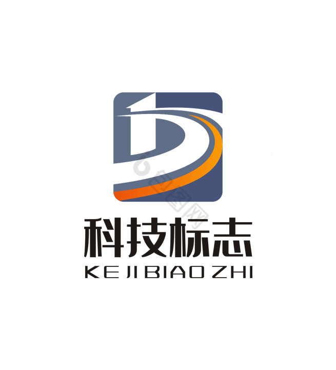 字母D路桥建筑LOGO标志VI图片