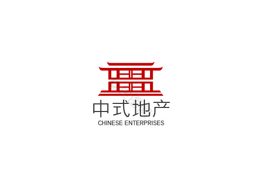 中式地产建筑logo标志