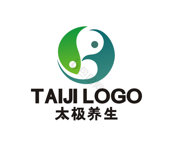 太极养生按摩LOGO标志VI