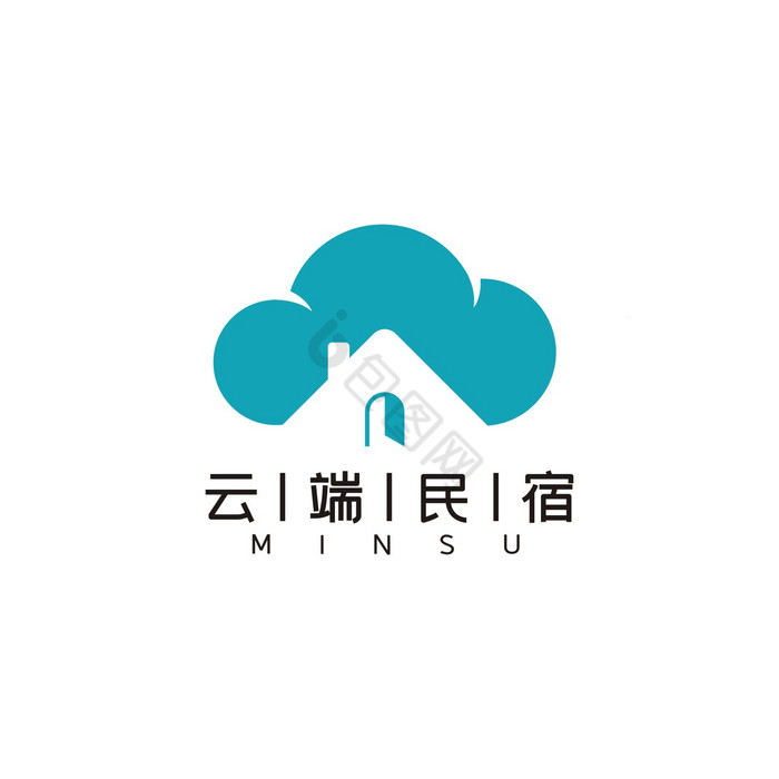 云端民宿LOGO标志VI