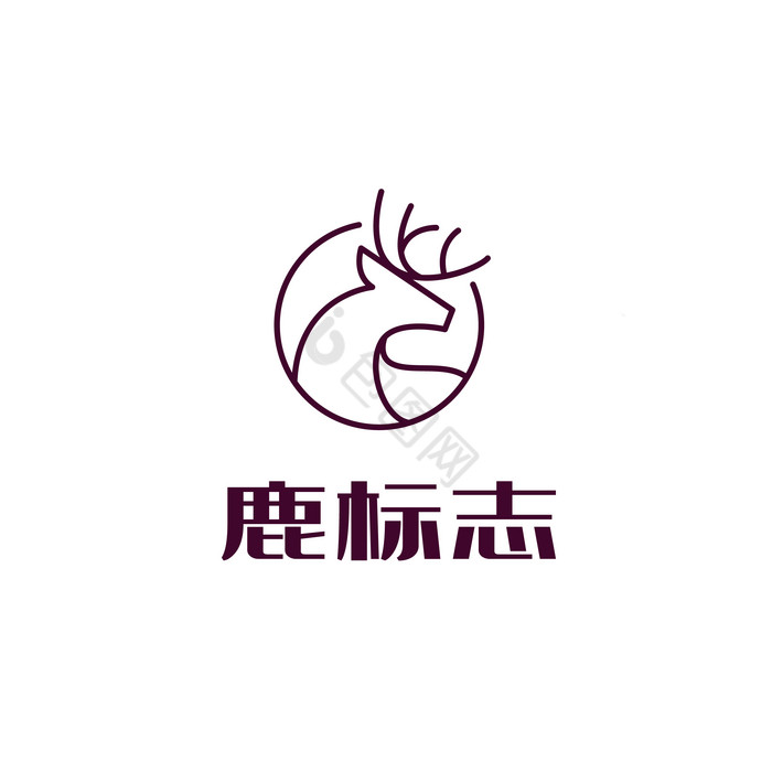 简介线条鹿logo