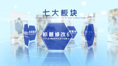 科技板块组织分类ae模板