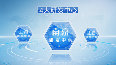简洁科技信息分类数据图表图形AE模板