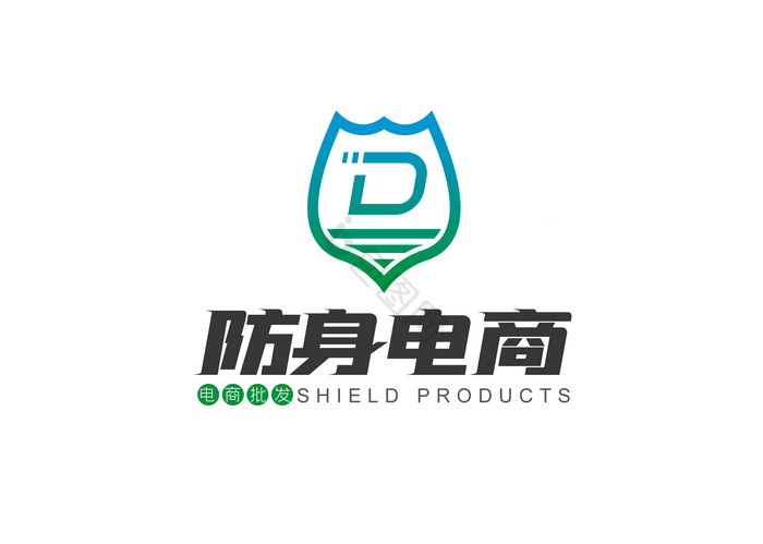 蓝绿电商logo