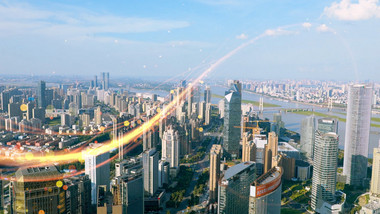 唯美震撼企业宣传粒子穿梭PR片头