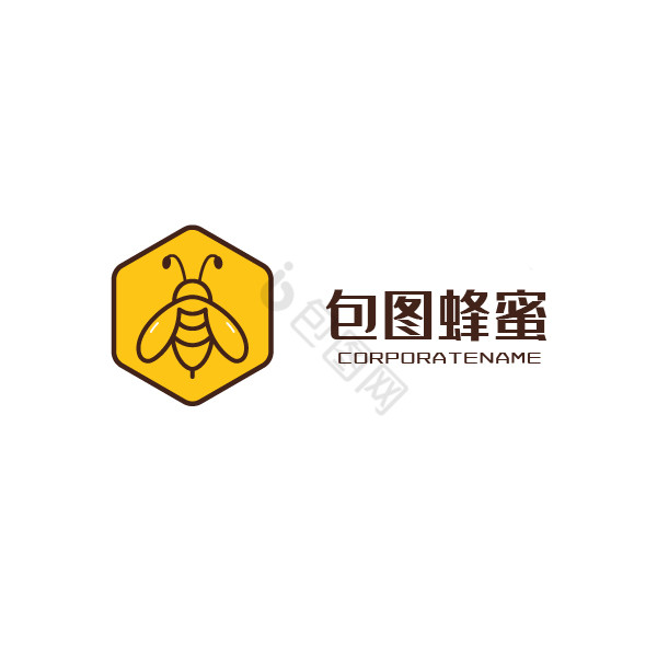 包图蜂蜜蜜蜂logo商标