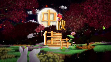 2020年中秋节唯美片头PR模板