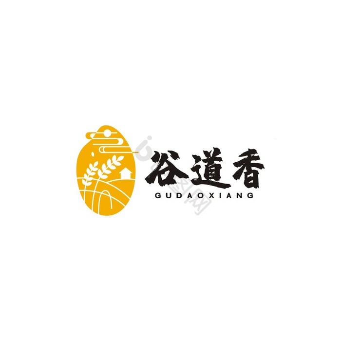 大米小麦粮食五谷杂粮LOGO标志VI