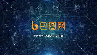 现代商务科技企业片头LOGO标志PR模板