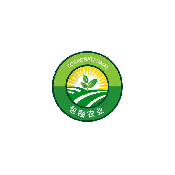 农业农场农林徽章标志logo