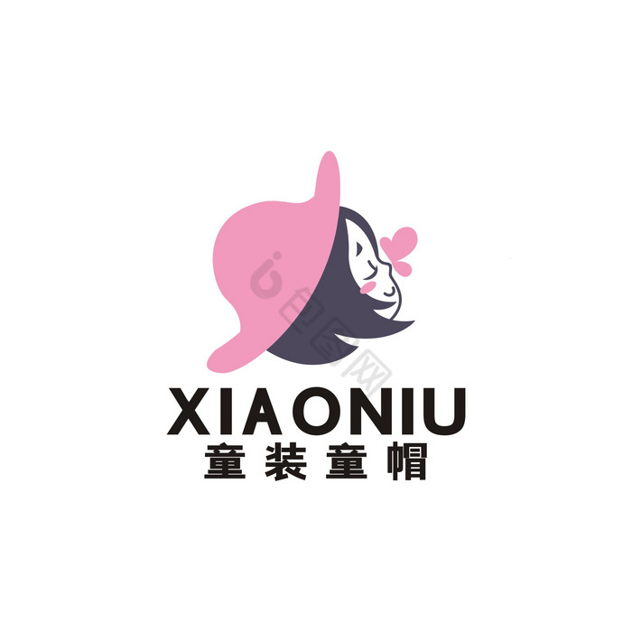 母婴亲子用品童装瞳帽女孩LOGO标志VI图片