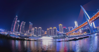 4K实拍重庆渝中区延时夜景