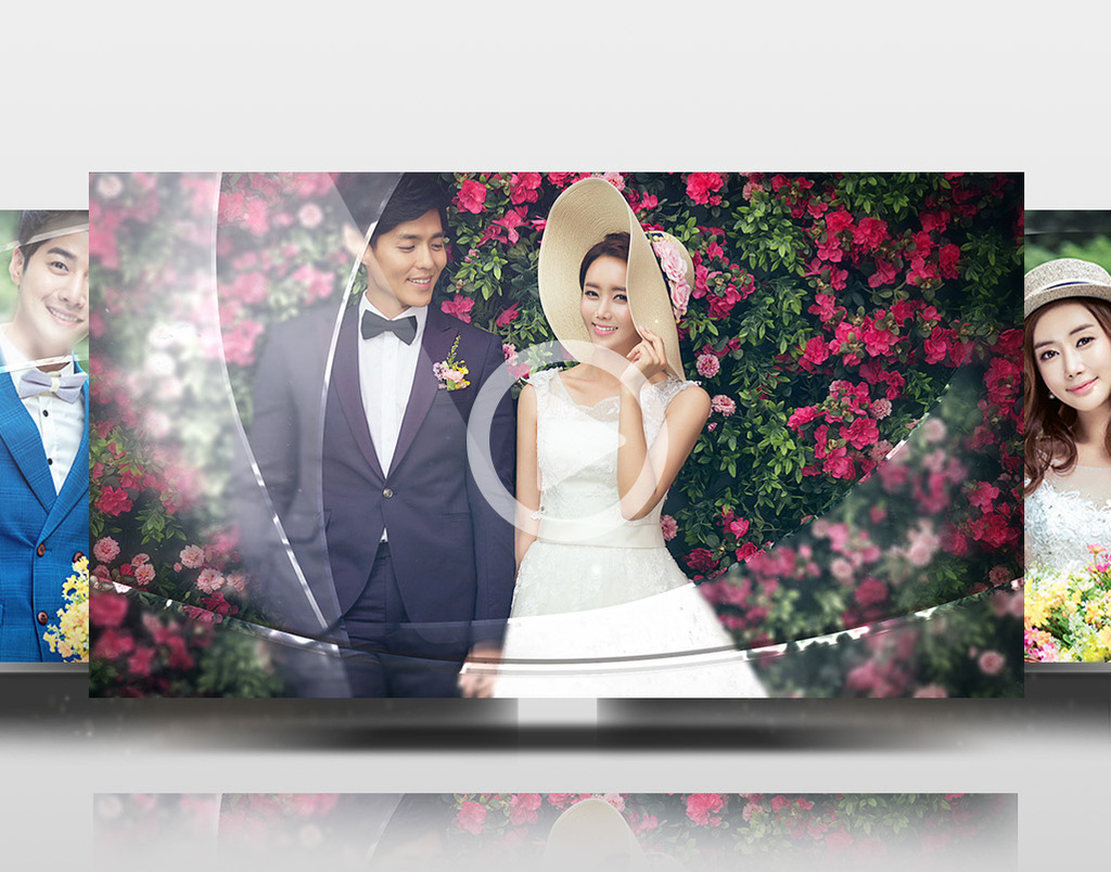 清新浪漫爱情婚礼盛大典礼开场AE模板视频素